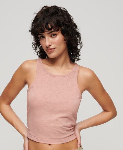 Women's Ruched Tank Top Pink / Grey Pink - Size: 10 - Superdry - Modalova
