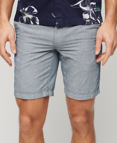 Men's Drawstring Linen Shorts / Stripe - Size: XL - Superdry - Modalova