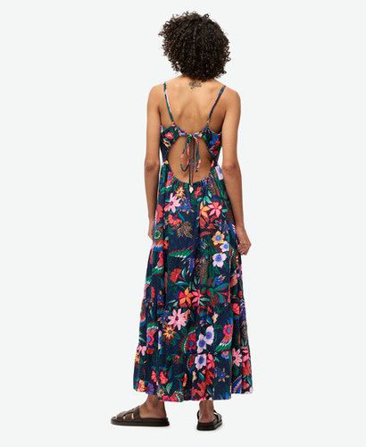 Damen Gesmoktes Maxi-Trägerkleid - Größe: 38 - Superdry - Modalova