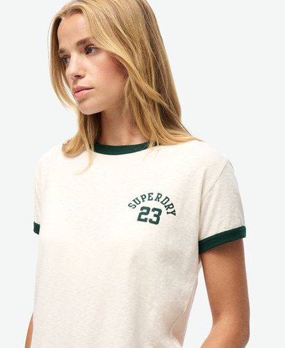 Damen Figurbetontes Athletic Essentials Ringer-T-Shirt - Größe: 36 - Superdry - Modalova