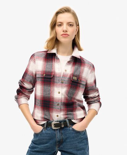 Women's Lumberjack Check Flannel Shirt Red / Red/Ivory Check - Size: 10 - Superdry - Modalova