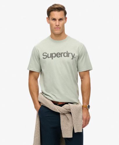 Men's Core Logo City Loose T-Shirt Light Grey / Puritan Grey - Size: S - Superdry - Modalova