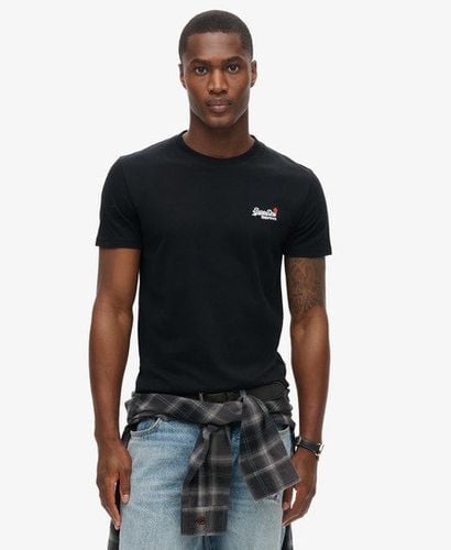 Men's Essential Embroidered T-Shirt Black - Size: L - Superdry - Modalova