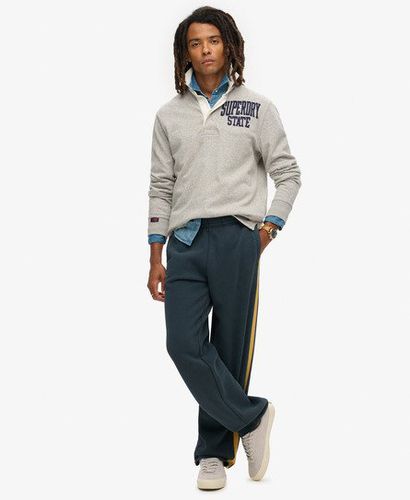 Men's Essential Logo Straight Joggers Navy / Eclipse Navy/Winter Gold - Size: M - Superdry - Modalova