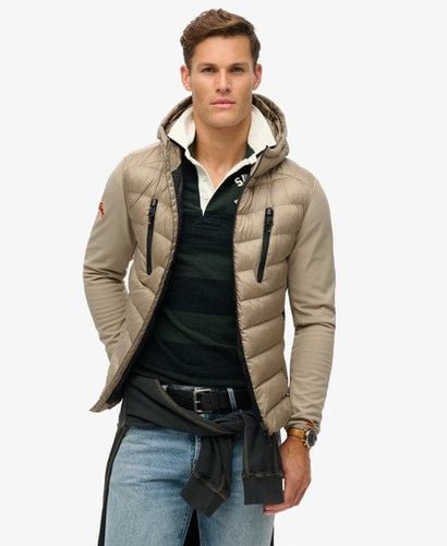 Men's Hooded Storm Softshell Jacket Brown / Timber Wolf Brown - Size: XL - Superdry - Modalova