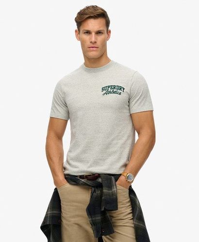 Men's Embroidered Superstate Logo T-Shirt Dark Grey / Grey Fleck Marl - Size: M - Superdry - Modalova