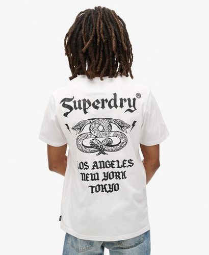 Men's Retro Rock Graphic T-Shirt White / Optic - Size: M - Superdry - Modalova