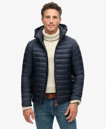 Men's Fully lined Hooded Fuji Sport Padded Jacket, Navy Blue, Size: M - Superdry - Modalova