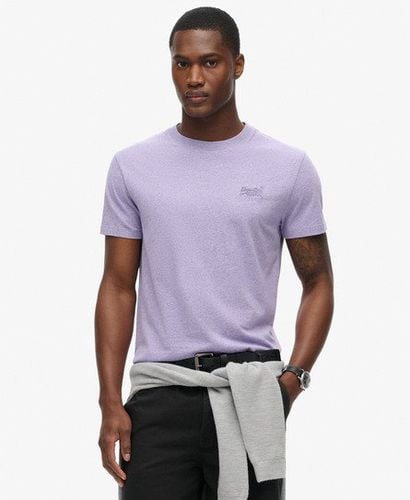 Men's Organic Cotton Essential Logo T-Shirt Purple / Iris Purple Marl - Size: Xxl - Superdry - Modalova