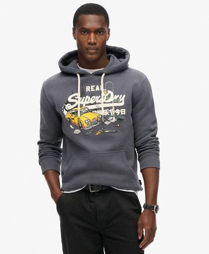 Herren Hoodie mit New York Grafik und Vintage-Logo - Größe: Xxl - Superdry - Modalova