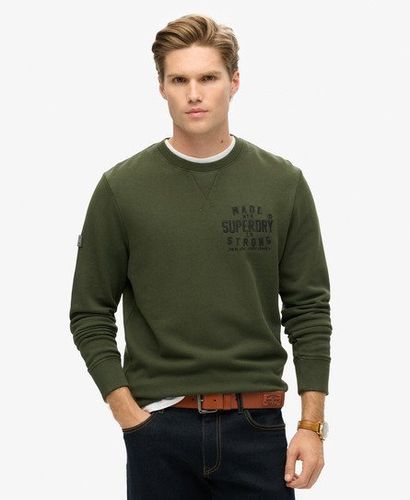 Men's Workwear Applique Sweatshirt Green / Surplus Goods Olive Green - Size: Xxl - Superdry - Modalova