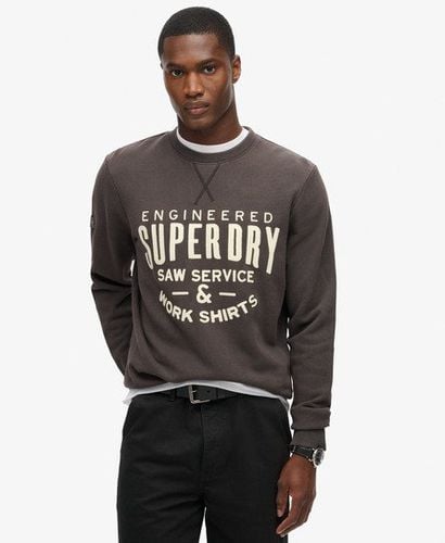 Herren Workwear Sweatshirt mit Applikation - Größe: M - Superdry - Modalova