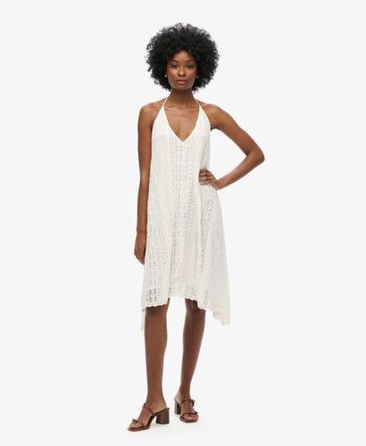 Women's All Lace Midi Dress White / Off White - Size: 10 - Superdry - Modalova