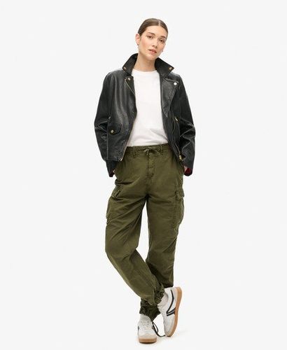 Women's Low Rise Parachute Cargo Pants Green / Olive Night Green - Size: 28/32 - Superdry - Modalova