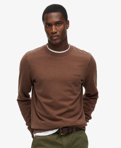 Men's Classic Essential Sweatshirt Brown / Rain Drum Brown - Size: L - Superdry - Modalova