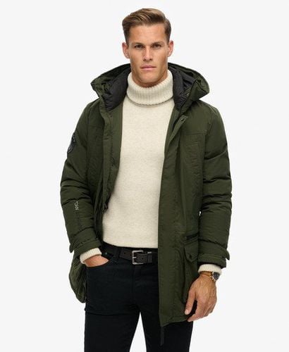 Men's City Padded Parka Jacket Green / Surplus Goods Olive Green - Size: Xxxl - Superdry - Modalova