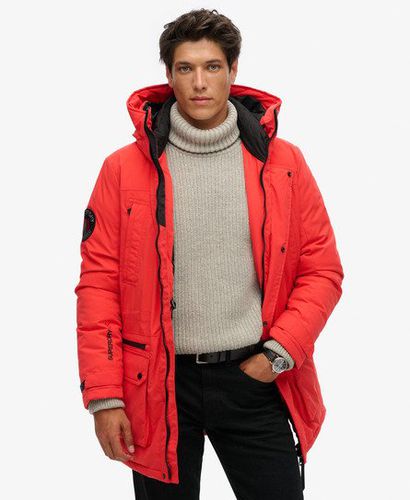 Men's City Padded Parka Jacket Red / Sunset Red - Size: L - Superdry - Modalova