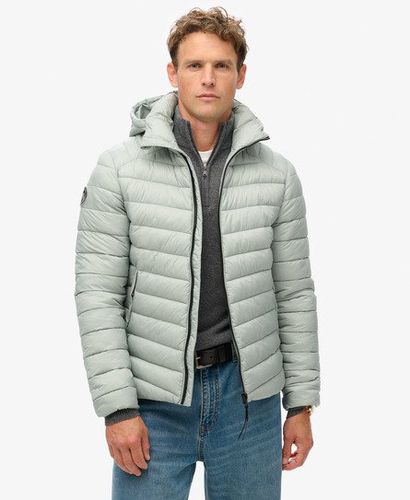 Men's Hooded Fuji Sport Padded Jacket Light Grey / Pigeon Grey - Size: M - Superdry - Modalova