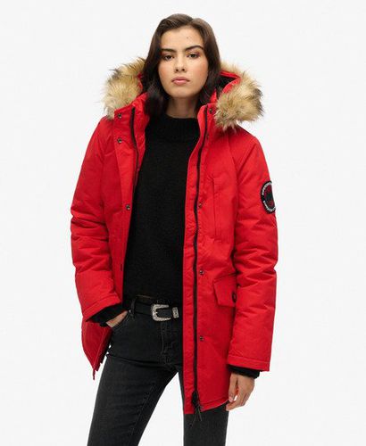 Women's Everest Parka mit Kapuze und Kunstfellbesatz - Größe: 38 - Superdry - Modalova