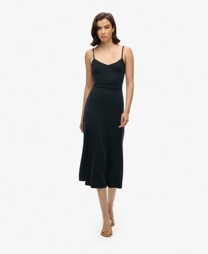 Women's Jersey Open Back Dress Black - Size: 14 - Superdry - Modalova