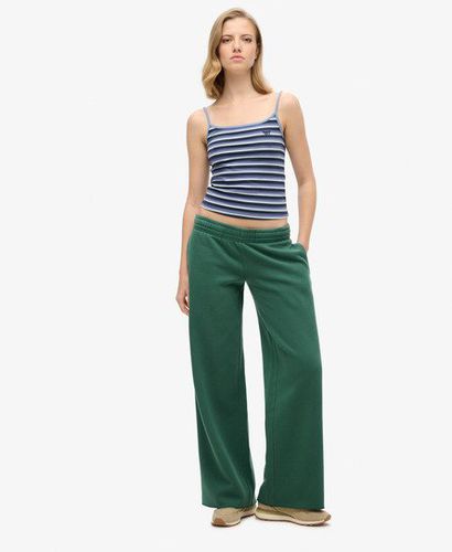 Women's Vintage Wash Straight Joggers Green / Pine Green - Size: 10 - Superdry - Modalova