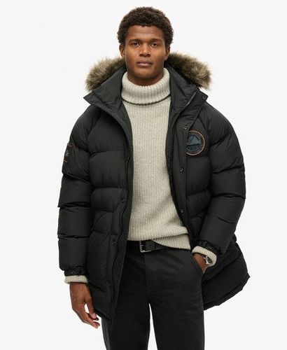 Herren Langer Everest Baffled Parka - Größe: L - Superdry - Modalova