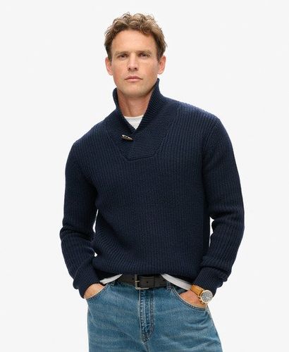 Men's The Merchant Store - Shawl Neck Jumper Navy - Size: XL - Superdry - Modalova