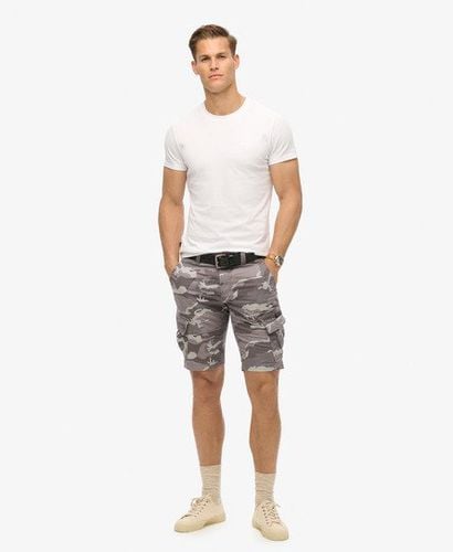 Men's Classic Camo Print Core Cargo Shorts, Light Grey, Size: 32 - Superdry - Modalova