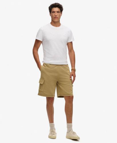 Men's Contrast Stitch Cargo Shorts Tan / Washed Cappuccino - Size: L - Superdry - Modalova