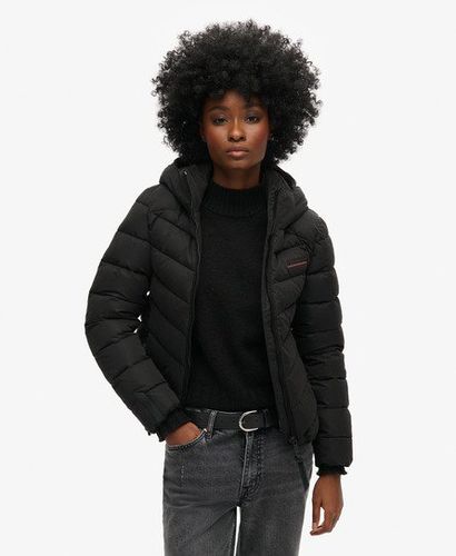 Damen Steppjacke aus Mikrofaser mit Kapuze - Größe: 36 - Superdry - Modalova