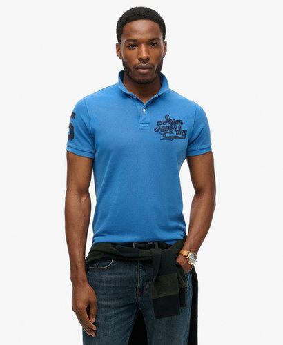 Men's Superstate Polo Shirt Blue / Monaco Blue - Size: XL - Superdry - Modalova