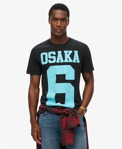 Men's Osaka 6 Puff Print T-Shirt Black / Jet Black - Size: Xxl - Superdry - Modalova