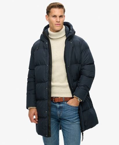 Men's Hooded Sports Puffer Coat Navy / Eclipse Navy - Size: L - Superdry - Modalova