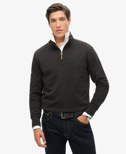 Herren Core Logo Henley-Sweatshirt - Größe: M - Superdry - Modalova