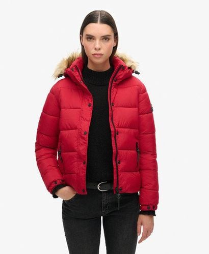 Women's Kurz Geschnittene Mid Layer Kapuzenjacke - Größe: 36 - Superdry - Modalova