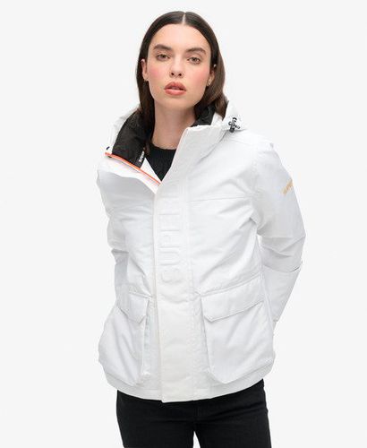 Women's Hood Ultimate Windbreaker Jacket White / Optic - Size: 12 - Superdry - Modalova