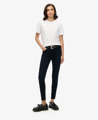 Women's Organic Cotton Vintage Mid Rise Skinny Jeans Black / Viper Blue Black - Size: 26/32 - Superdry - Modalova