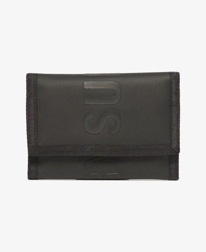 Women's Tarp Tri-Fold Wallet Black - Size: 10.5x13xD1.5cm - Superdry - Modalova