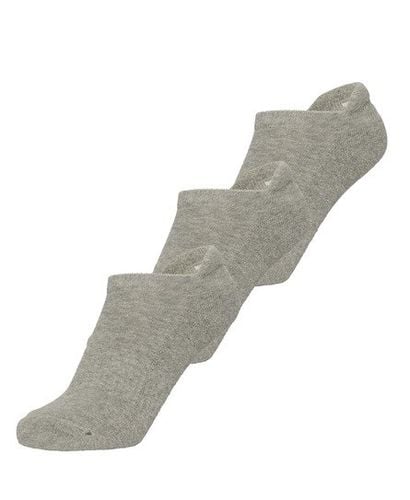 Women's Trainer Sock 3 Pack Grey / Grey Marl - Size: XS/S - Superdry - Modalova