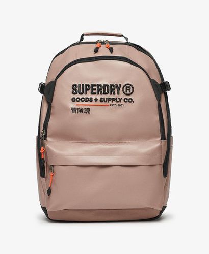 Women's Embroidered Tarp Utility Backpack, Beige, Size: 45x29x19cm - Superdry - Modalova