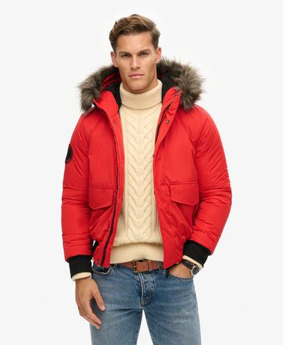 Men's Everest Bomber Jacket Red / Deep Berry - Size: L - Superdry - Modalova