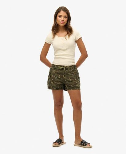 Women's Cargo Shorts Green / Outline Camo - Size: 10 - Superdry - Modalova