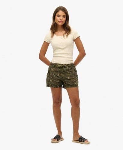 Women's Cargo Shorts Green / Outline Camo - Size: 6 - Superdry - Modalova