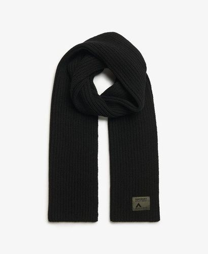 Women's Workwear Knitted Scarf Black - Size: 1SIZE - Superdry - Modalova