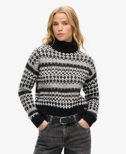 Women's Kurzer Strickpullover mit Rollkragen - Größe: 40 - Superdry - Modalova