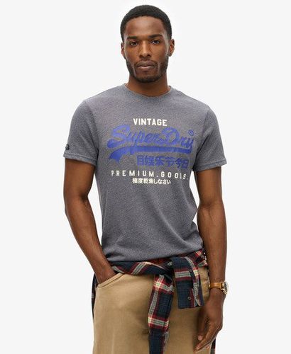 Men's Klassisches Vintage Logo Heritage T-Shirt - Größe: S - Superdry - Modalova