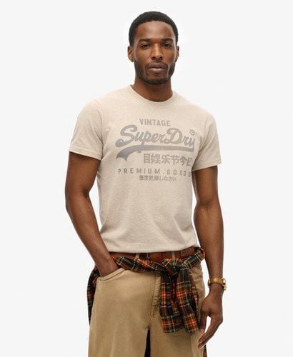 Herren Klassisches Heritage T-Shirt - Größe: L - Superdry - Modalova