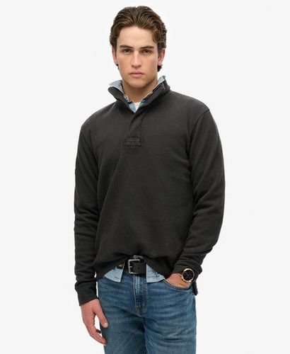 Herren Klassischer Pullover mit Halblangem Reißverschluss aus Baumwollp - Größe: Xxl - Superdry - Modalova