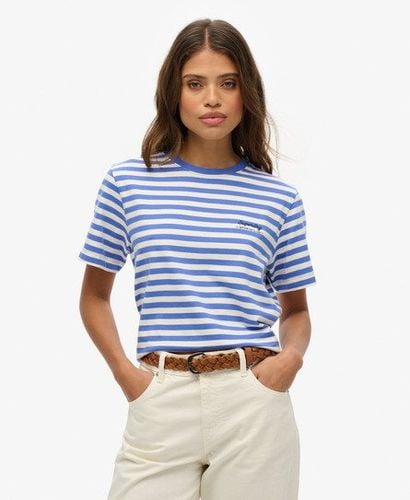 Women's Country Club Plain T-shirt Light Blue / Blue Stripe - Size: 14 - Superdry - Modalova