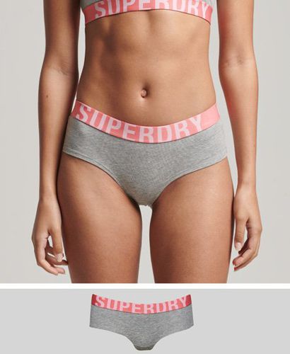 Women's Hipster-Slip aus Bio-Baumwolle mit Großem Logo - Größe: 36 - Superdry - Modalova